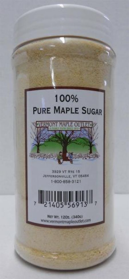Pure Maple Sugar - 12 Oz Shaker
