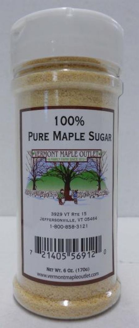 Pure Maple Sugar - 6 Oz. Shaker